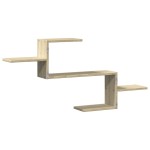 vidaXL Raft de perete, stejar sonoma, 104x15x49 cm, lemn prelucrat