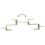 vidaXL Raft de perete, stejar sonoma, 104x15x49 cm, lemn prelucrat