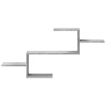 vidaXL Raft de perete, gri beton, 104x15x49 cm , lemn prelucrat