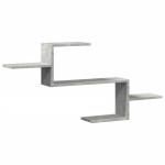 vidaXL Raft de perete, gri beton, 104x15x49 cm , lemn prelucrat