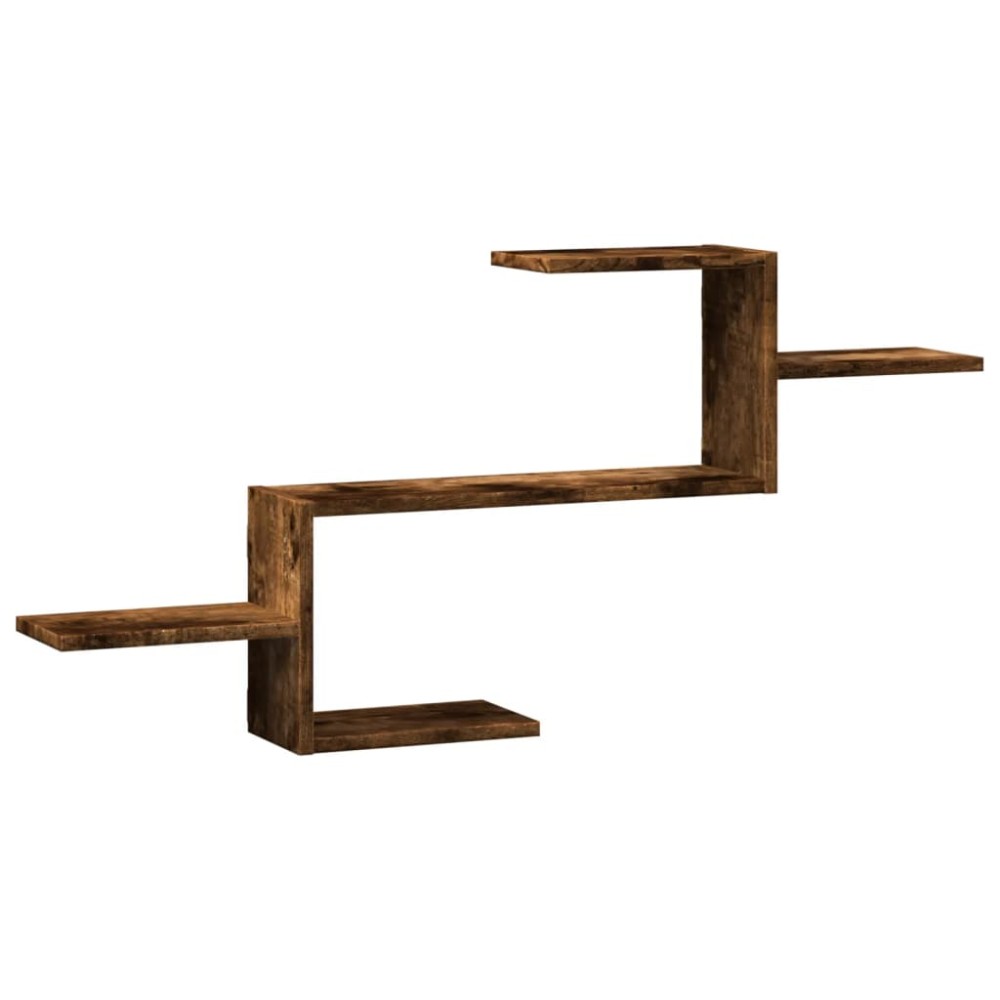 vidaXL Raft de perete, stejar fumuriu, 104x15x49 cm, lemn prelucrat