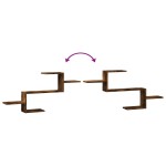 vidaXL Raft de perete, stejar fumuriu, 104x15x49 cm, lemn prelucrat vidaXL Raft de perete, stejar fumuriu, 104x15x49 cm, lemn prelucrat
