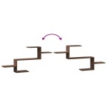 vidaXL Raft de perete, stejar maro, 104x15x49 cm, lemn prelucrat vidaXL Raft de perete, stejar maro, 104x15x49 cm, lemn prelucrat