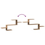vidaXL Raft de perete, lemn artizanal, 104x15x49 cm, lemn prelucrat vidaXL Raft de perete, lemn artizanal, 104x15x49 cm, lemn prelucrat