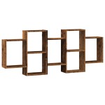 vidaXL Raft de perete, lemn vechi, 159x18x65 cm, lemn prelucrat vidaXL Raft de perete, lemn vechi, 159x18x65 cm, lemn prelucrat