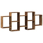 vidaXL Raft de perete, lemn vechi, 159x18x65 cm, lemn prelucrat vidaXL Raft de perete, lemn vechi, 159x18x65 cm, lemn prelucrat