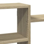 vidaXL Raft de perete, stejar sonoma, 129x18x42 cm, lemn prelucrat