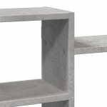 vidaXL Raft de perete, gri beton, 129x18x42 cm, lemn prelucrat