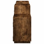 vidaXL Raft de perete, stejar fumuriu, 129x18x42 cm, lemn prelucrat vidaXL Raft de perete, stejar fumuriu, 129x18x42 cm, lemn prelucrat