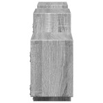 vidaXL Raft de perete, gri sonoma, 129x18x42 cm, lemn prelucrat