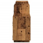 vidaXL Raft de perete, lemn vechi, 129x18x42 cm, lemn prelucrat vidaXL Raft de perete, lemn vechi, 129x18x42 cm, lemn prelucrat