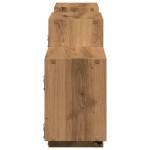 vidaXL Raft de perete, lemn artizanal, 129x18x42 cm, lemn prelucrat vidaXL Raft de perete, lemn artizanal, 129x18x42 cm, lemn prelucrat