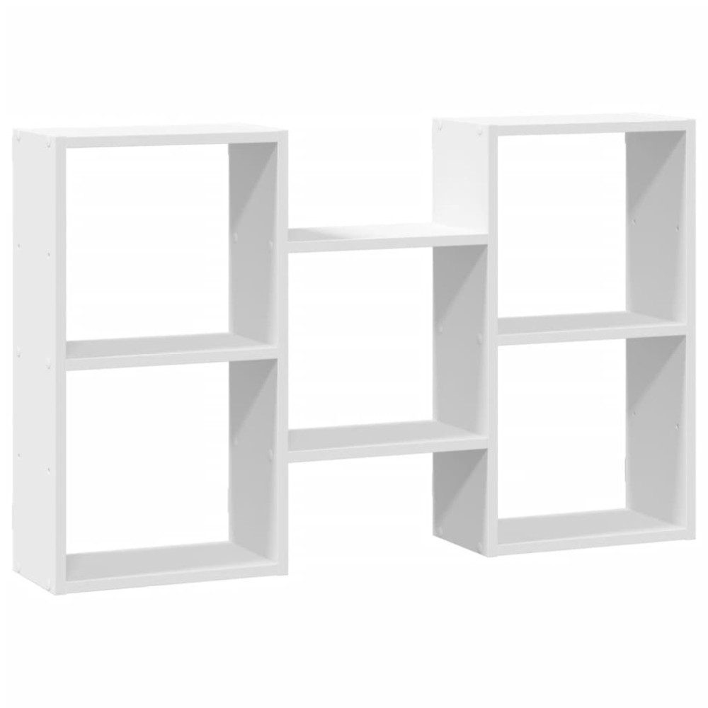 vidaXL Raft de perete, alb, 96x18x60 cm, lemn prelucrat