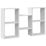 vidaXL Raft de perete, alb, 96x18x60 cm, lemn prelucrat