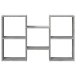 vidaXL Raft de perete, gri beton, 96x18x60 cm, lemn prelucrat