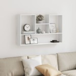 vidaXL Raft de perete, alb, 99x15x60 cm, lemn prelucrat vidaXL Raft de perete, alb, 99x15x60 cm, lemn prelucrat