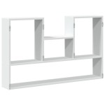 vidaXL Raft de perete, alb, 99x15x60 cm, lemn prelucrat vidaXL Raft de perete, alb, 99x15x60 cm, lemn prelucrat