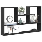 vidaXL Raft de perete, negru, 99x15x60 cm, lemn prelucrat vidaXL Raft de perete, negru, 99x15x60 cm, lemn prelucrat