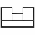 vidaXL Raft de perete, negru, 99x15x60 cm, lemn prelucrat vidaXL Raft de perete, negru, 99x15x60 cm, lemn prelucrat