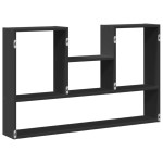vidaXL Raft de perete, negru, 99x15x60 cm, lemn prelucrat vidaXL Raft de perete, negru, 99x15x60 cm, lemn prelucrat