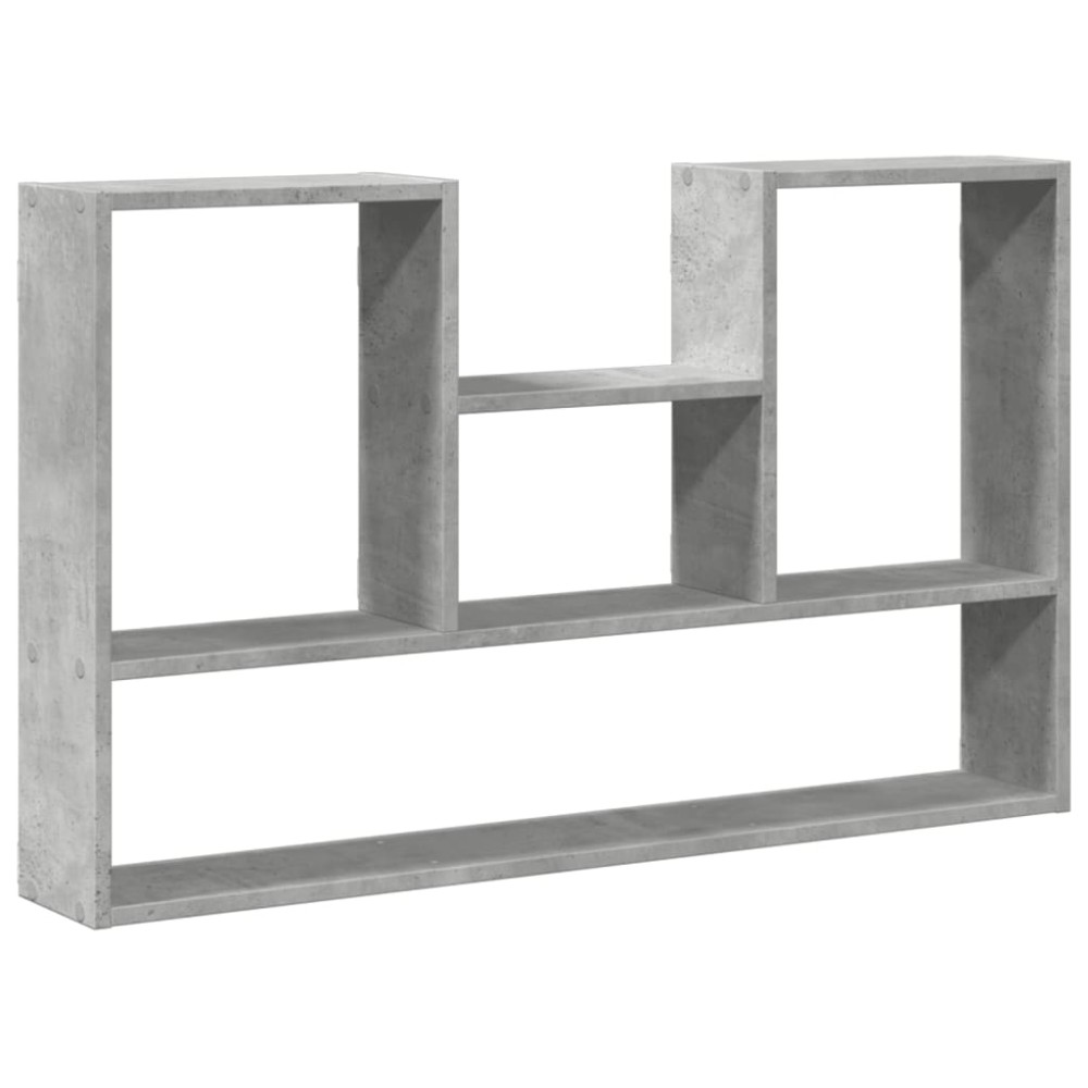 vidaXL Raft de perete, gri beton, 99x15x60 cm, lemn prelucrat