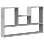 vidaXL Raft de perete, gri beton, 99x15x60 cm, lemn prelucrat