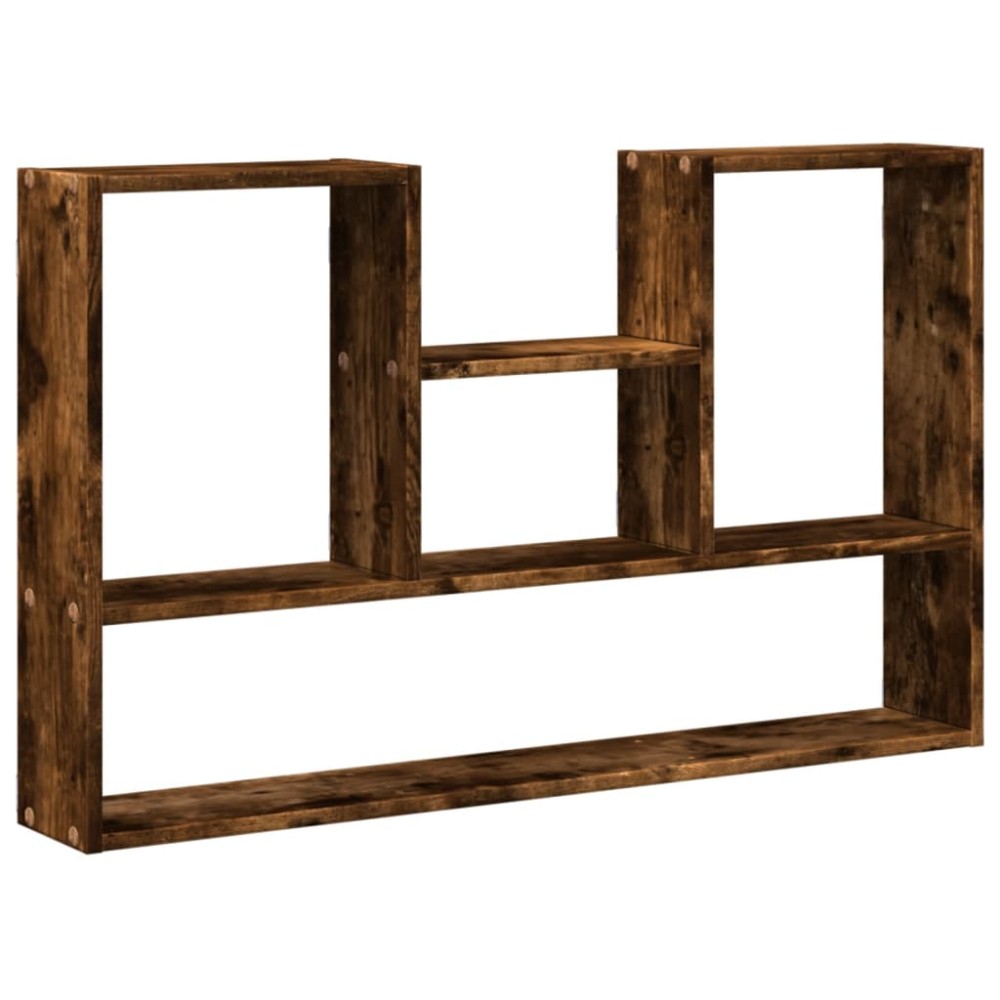 vidaXL Raft de perete, stejar fumuriu, 99x15x60 cm, lemn prelucrat