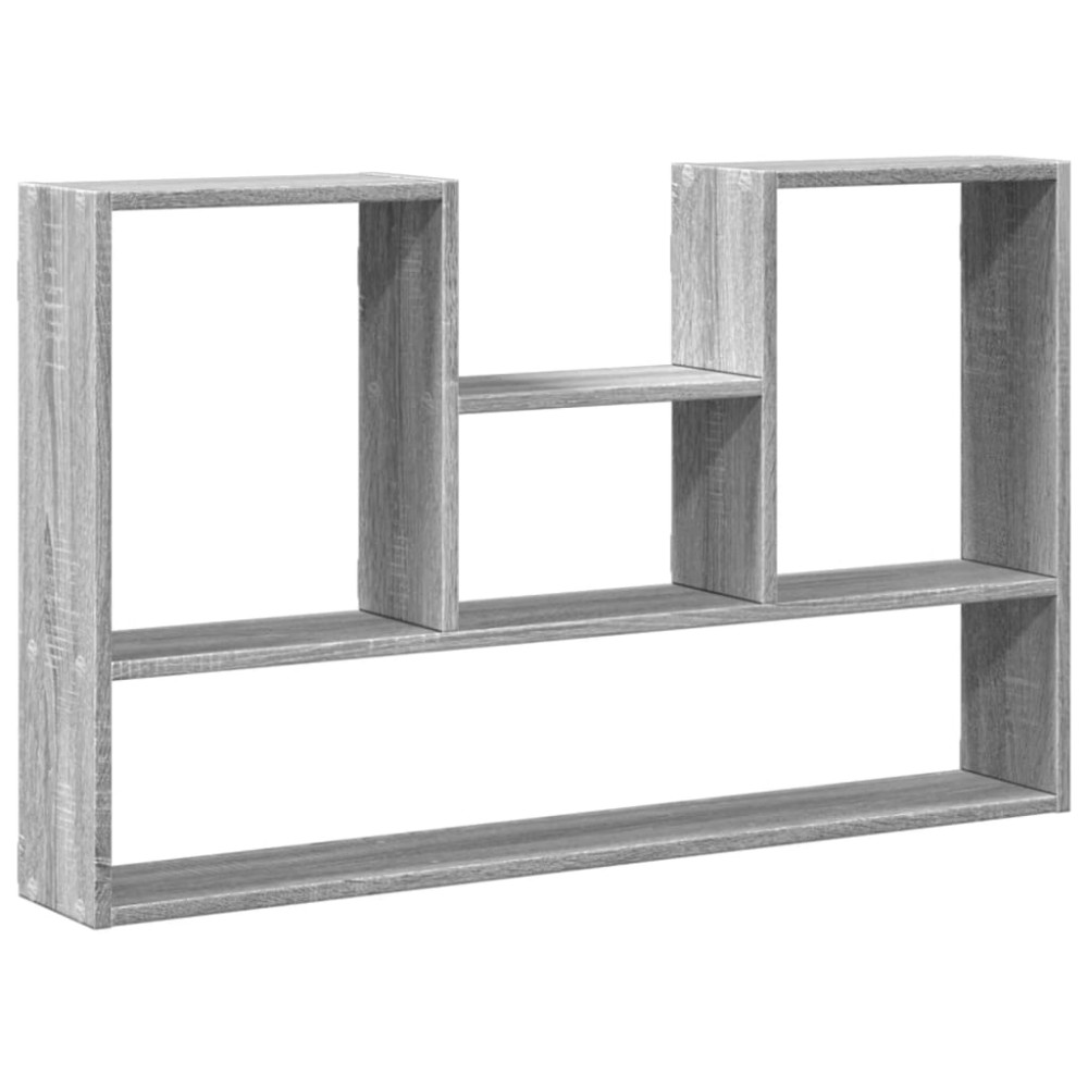 vidaXL Raft de perete, gri sonoma, 99x15x60 cm, lemn prelucrat
