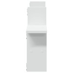 vidaXL Rafturi de perete, 2 buc., alb, 38x12x38 cm, lemn prelucrat