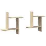vidaXL Rafturi perete 2 buc. stejar sonoma 50x12x50 cm lemn prelucrat vidaXL Rafturi perete 2 buc. stejar sonoma 50x12x50 cm lemn prelucrat