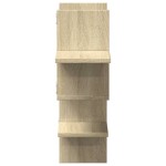 vidaXL Raft de perete, stejar sonoma, 124,5x18x60,5 cm, lemn prelucrat