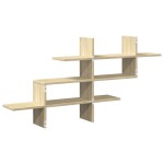 vidaXL Raft de perete, stejar sonoma, 124,5x18x60,5 cm, lemn prelucrat
