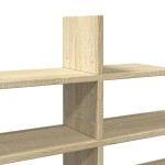 vidaXL Raft de perete, stejar sonoma, 124,5x18x60,5 cm, lemn prelucrat