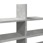 vidaXL Raft de perete, gri beton, 124,5x18x60,5 cm, lemn prelucrat