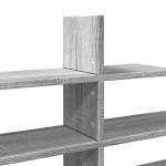 vidaXL Raft de perete, gri sonoma, 124,5x18x60,5 cm, lemn prelucrat