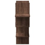 vidaXL Raft de perete, stejar maro, 124,5x18x60,5 cm, lemn prelucrat vidaXL Raft de perete, stejar maro, 124,5x18x60,5 cm, lemn prelucrat