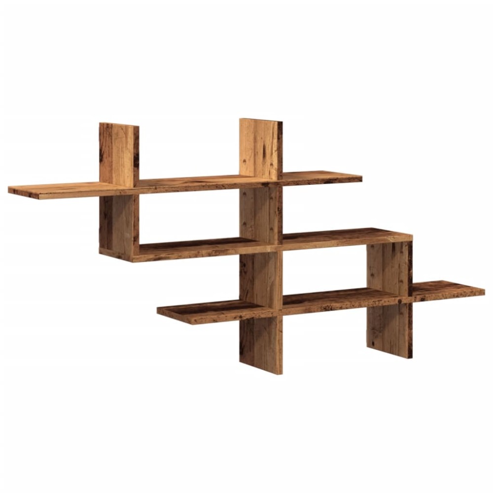 vidaXL Raft de perete, lemn vechi, 124,5x18x60,5 cm, lemn prelucrat