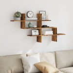vidaXL Raft de perete, lemn vechi, 124,5x18x60,5 cm, lemn prelucrat vidaXL Raft de perete, lemn vechi, 124,5x18x60,5 cm, lemn prelucrat