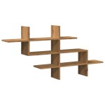 vidaXL Raft de perete stejar artizanal 124,5x18x60,5 cm lemn prelucrat