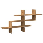 vidaXL Raft de perete stejar artizanal 124,5x18x60,5 cm lemn prelucrat