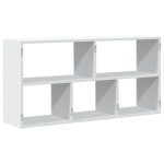 vidaXL Raft de perete, alb, 100x25x50 cm, lemn prelucrat vidaXL Raft de perete, alb, 100x25x50 cm, lemn prelucrat