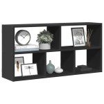 vidaXL Raft de perete, negru, 100x25x50 cm, lemn prelucrat vidaXL Raft de perete, negru, 100x25x50 cm, lemn prelucrat