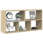 vidaXL Raft de perete, stejar sonoma, 100x25x50 cm, lemn prelucrat
