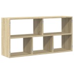vidaXL Raft de perete, stejar sonoma, 100x25x50 cm, lemn prelucrat