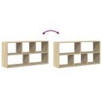 vidaXL Raft de perete, stejar sonoma, 100x25x50 cm, lemn prelucrat
