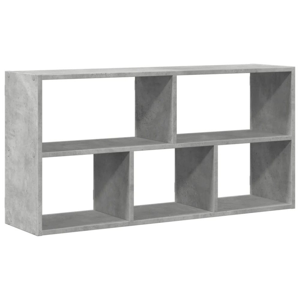 vidaXL Raft de perete, gri beton, 100x25x50 cm, lemn prelucrat