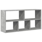 vidaXL Raft de perete, gri beton, 100x25x50 cm, lemn prelucrat