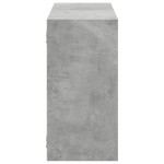 vidaXL Raft de perete, gri beton, 100x25x50 cm, lemn prelucrat