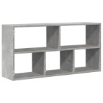 vidaXL Raft de perete, gri beton, 100x25x50 cm, lemn prelucrat