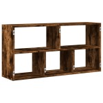vidaXL Raft de perete, stejar fumuriu, 100x25x50 cm, lemn prelucrat vidaXL Raft de perete, stejar fumuriu, 100x25x50 cm, lemn prelucrat